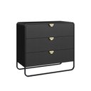 Ver imagem 3 de Cômoda Orgânica 3 Gavetas 90cm Pé Metal Luna Móvel na Caixa