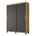 Ver imagem 2 de Guarda-Roupa Casal 2 Portas de Correr 188,5cm com 3 Gavetas Linha Barcelona