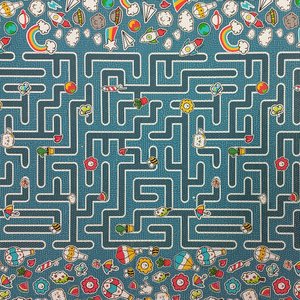 Tapete Brisa Infantil Labirinto 100cm x 130cm 4031BRILABI