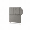 Ver imagem 4 de Cabeceira para Cama Solteiro Estofada 0,88 m Mel Vilajo: Suede Camurça