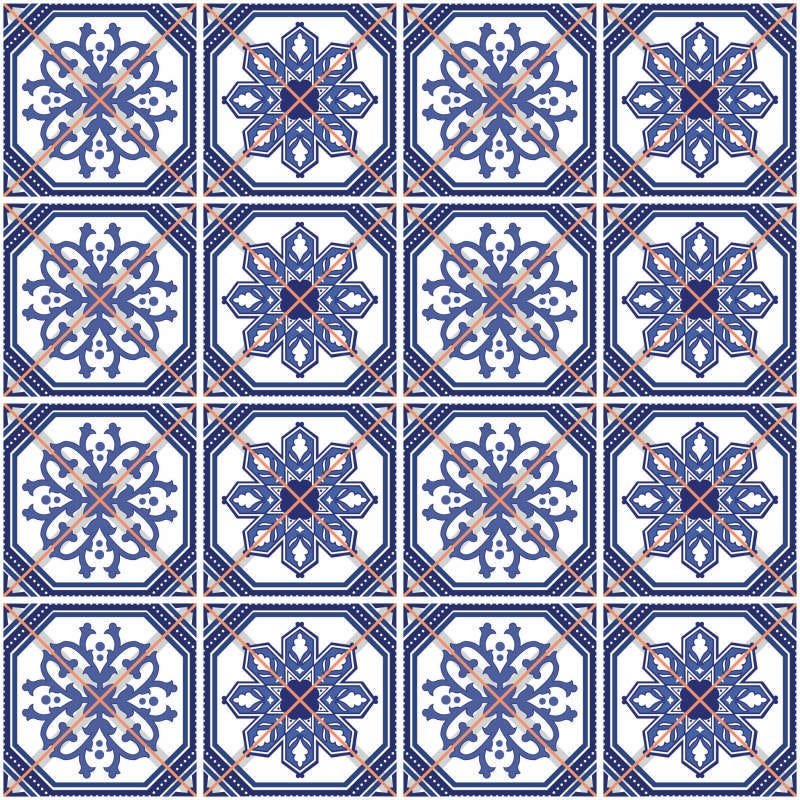 Adesivo de Azulejo Lisboa 10x10 cm com 50un - 3