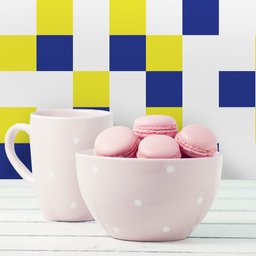 Adesivo de Azulejo Dia de Sol 10x10 cm com 50un - 1