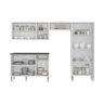 Cozinha Compacta Multimóveis Xangai Plus Fg2840 Multimóveis Branca - 5