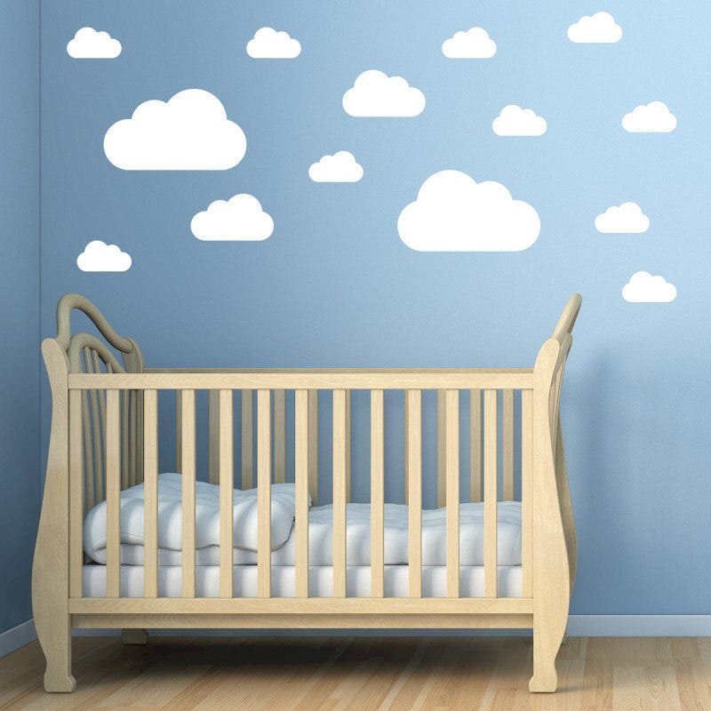 Adesivo de Parede Nuvens Brancas para Quarto Infantil - 1
