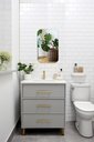 Ver imagem 2 de ESPELHO DECORATIVO RETANGULAR 50CMX30CM MODERNO LUXO SALA QUARTO BANHEIRO
