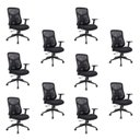 Ver imagem 2 de Kit com 10 Cadeiras Office Diretor Ajustavel e Ergonomica com Nr 17 Everest