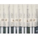 Ver imagem 5 de Cortina Vitro Renda Creme Coffee 2,00Larg X0,80 Alt