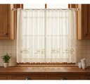 Ver imagem 2 de Cortina Vitro Renda Creme Coffee 2,00LARG X0,80 Alt