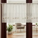 Ver imagem 6 de Cortina Vitro Renda Creme Coffee 2,00LARG X0,80 Alt