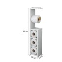 Ver imagem 5 de Organizador Banheiro Porta Papel Higiênico Áustria MDF Branco