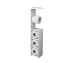 Ver imagem 4 de Organizador Banheiro Porta Papel Higiênico Áustria MDF Branco