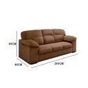 Ver imagem 3 de Conjunto Sofá 3 e 2 Lugares Suede Istambul Flash - Marrom