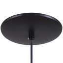 Ver imagem 2 de Pendente Meia Lua 50cm Luminária Alumínio Preto Textura com Laranja - Rei Da Iluminação