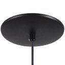 Ver imagem 2 de Pendente Meia Lua 50cm Luminária Alumínio Preto Textura com Cobre - Rei Da Iluminação
