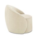 Ver imagem 6 de Poltrona Orgânica Decorativa Lua Giratória Suede Bege