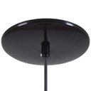 Ver imagem 2 de Pendente Meia Lua 40cm Luminária Alumínio Preto Brilhante com Laranja - Rei da Iluminação