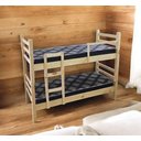 Ver imagem 2 de Beliche com 2 Colchões D20 Solteiro 78cm | Madeira Rústica | Pronto para Usar