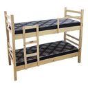 Ver imagem 4 de Beliche com 2 Colchões D20 Solteiro 78cm | Madeira Rústica | Pronto para Usar