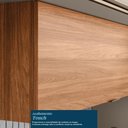 Ver imagem 4 de Armário Aéreo Proença 120cm 2 Portas Basculantes Mdf Nogueira Touch-nude Prime Tx