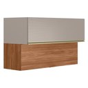 Ver imagem 1 de Armário Aéreo Proença 120cm 2 Portas Basculantes Mdf Nogueira Touch-nude Prime Tx