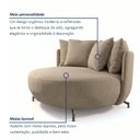 Ver imagem 6 de Poltrona Redonda Decorativa 2 Lugares com Almofadas 150cm Soho