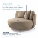 Ver imagem 6 de Poltrona Redonda Decorativa com 6 Almofadas 150cm Soho Confort