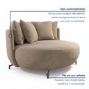 Ver imagem 7 de Poltrona Redonda Decorativa com 6 Almofadas 150cm Soho Confort