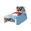 Ver imagem 2 de Cama Montessoriana Infantil Solteiro Adesivada Super Herói