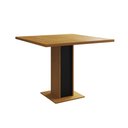 Ver imagem 5 de Mesa Jantar Londres Quadrada Canela 90cm Base Preta 4 Cadeiras Eames Estofadas Grafite Ferro Preto
