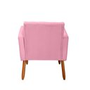 Ver imagem 4 de Poltrona Stella Suede Rosa