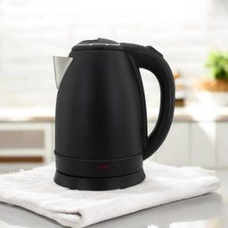 Chaleira Elétrica 1,8l em Inox Preta 127v 1000w Rápida Fervura - 3