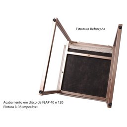 Cadeira Industrial Estofada e Metalon - Cobre 47 CM Casadecorlis - 3