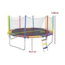 Cama Elástica Canguri de 3,05 m Lona Preta Importada sem Emenda - 3