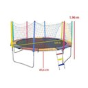 Ver imagem 3 de Cama Elástica Canguri de 3,05 m Lona Preta Importada sem Emenda