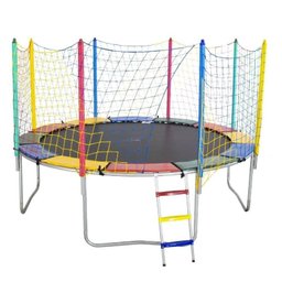 Cama Elástica Canguri de 3,05 m Lona Preta Importada sem Emenda - 1