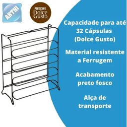 Porta Cápsulas Dolce Gusto Black 32 Cápsulas - 4