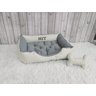 Cama G Cinza e Bege Pet Colchão para Cachorro G Caminha Caes e Gatos Personalizada com Nomes - 4