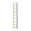 Ver imagem 1 de Armário Roupeiro De Aço 8 Portas Para Vestiário Academia Locker Branco