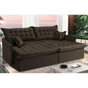 Ver imagem 1 de Sofá Sem Caixa Retrátil Reclinável 2,15m Cama inBox Versátil com Pillow Top e Molas Velusoft