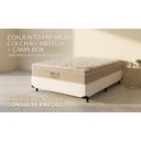Ver imagem 5 de Cama Box Casal Branco Colchão Ortobom de Molas Ensacadas Airtech Springpocket