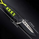 Ver imagem 4 de Canivete Aço Inox Sobrevivência Semi-automático Edc Fade Bushcraft Paracord - Preto