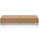 Ver imagem 3 de Puff Decorativo Sala de Estar Bali W01 Pés Palito 210x60cm Bouclê Mostarda - Lyam Decor