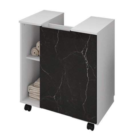 Gabinete Gabinete para Banheiro Pequin Brando/nero - Bechara