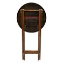 Ver imagem 4 de Mesa Bistrô Alta Dobrável de Madeira e Tampo Plástico 55cm Lojamfb® Bistrô Alta Dobrável Madeira