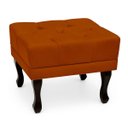 Ver imagem 4 de Kit 1 Poltrona Elizabeth + 1 Puff Retro para Sala de Estar Clássica Confortável e Reforçada Suede