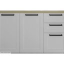 Ver imagem 4 de Gabinete de Cozinha Modulado Cz-3300 S/ Tampo C/ 2 Portas e 3 Gavetas 120cm Branco - Tecno Mobili