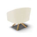 Ver imagem 6 de Poltrona Decorativa Giratória Ma30 Stella Cotelê Ext/veludo Off White D03 - D’Rossi