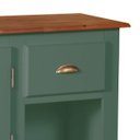 Ver imagem 3 de Gabinete para Banheiro 2 Portas com Espelheira Dália 3058 - Verde Musgo/imbuia Glazer