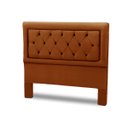 Ver imagem 2 de Cabeceira Cama Box King Estofada Madeira Belinha Reta:terracota