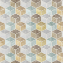 Ver imagem 1 de Papel de Parede Estampa Cubos Coloridos Geométrico Decorativo Adesivo